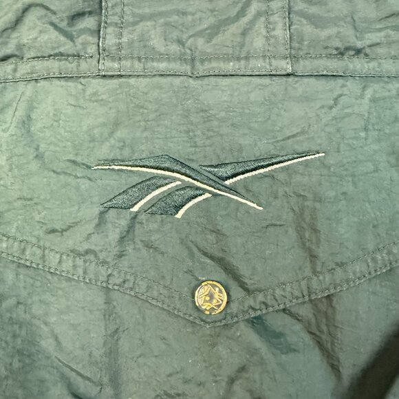 Vtg 90s Reebok 1/2 Zip Pouch Windbreaker Pullover Nylon Jacket Men's 2XL Lined - Picture 6 of 12